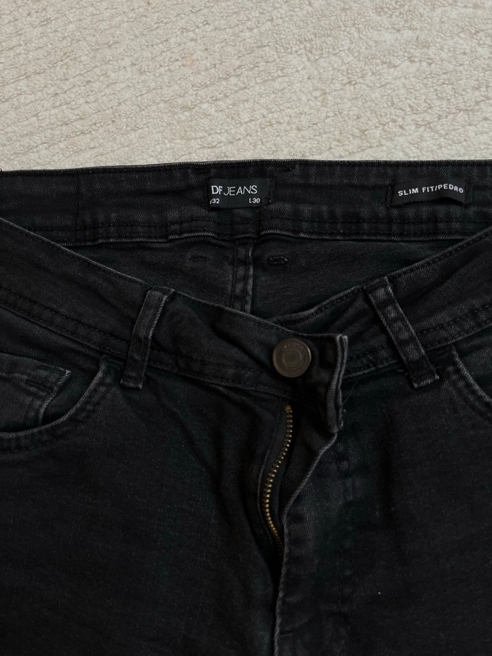 Siyah Denim Pantolon - Görsel 3