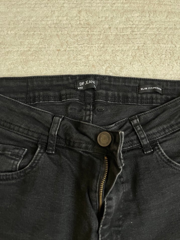 Siyah Denim Pantolon - Görsel 2