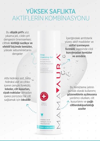 MAMAURA Purify & Balance Erkek Cilt Bakım Seti - Görsel 5