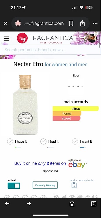 Beden Etro Nectar