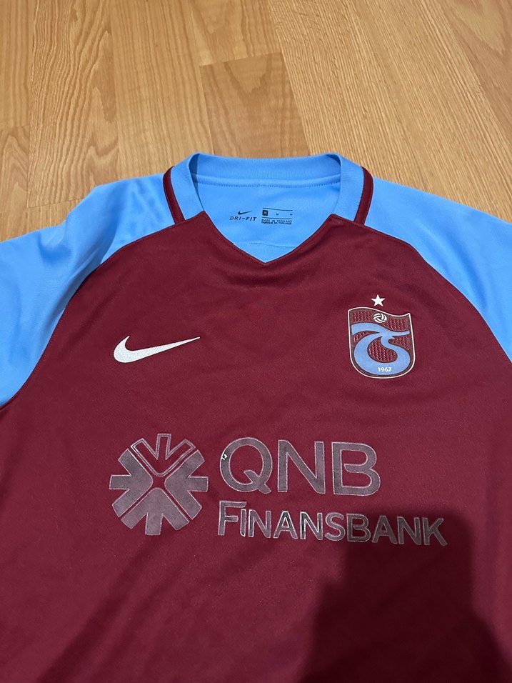 Erkek Bordo Mavi Kısa Kollu Spor Tişört Trabzonspor forma - Görsel 2
