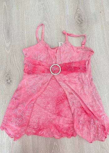 Pembe vintage bluz