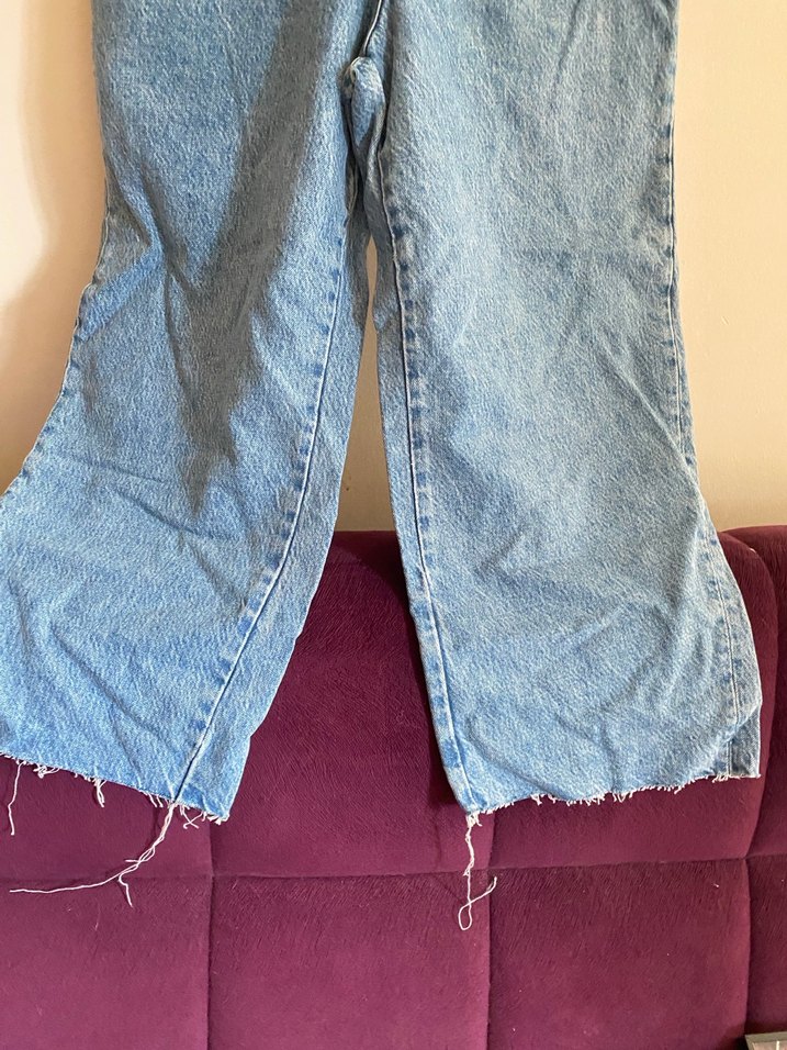 Mavi Denim Midi Kısa Salopet - Görsel 5