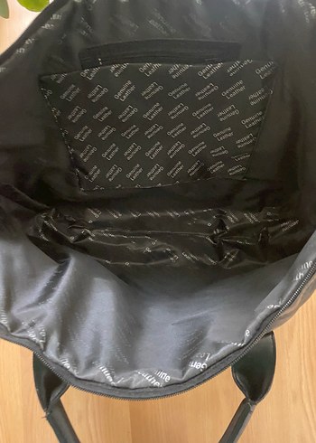 Siyah Deri Kadın Omuz Çantası - Görsel 6