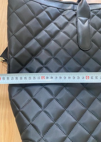 Siyah Deri Kadın Omuz Çantası - Görsel 4