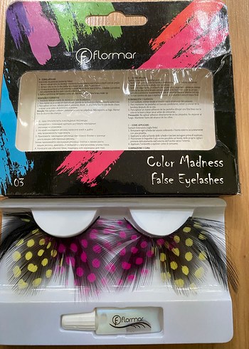 Renkli Color Madness Takma Kirpikler - Görsel 2