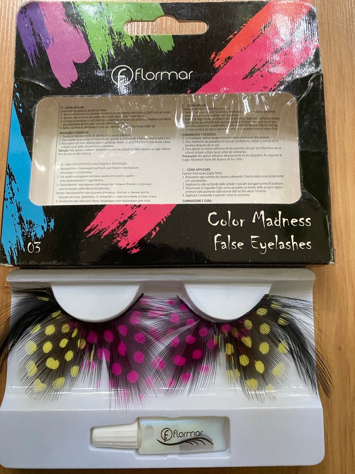 Renkli Color Madness Takma Kirpikler - Görsel 2