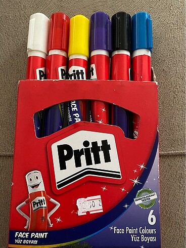 Pritt kalem yüz boyası