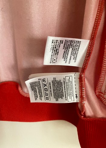 m Beden Kırmızı Adidas Spor Fermuarlı Ceket