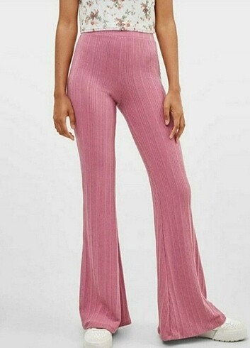 Bershka Bershka İspanyol paça pantolon