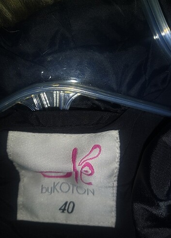 40 Beden siyah Renk koton mont