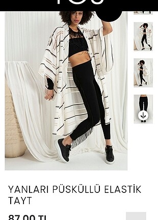 Yanları püsküllü tayt