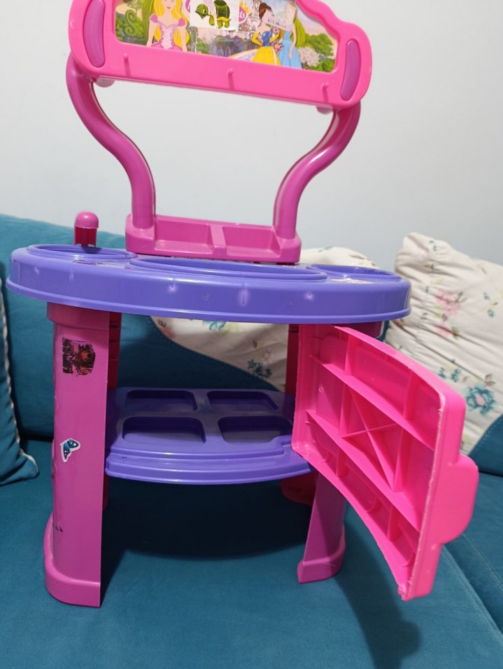 Renkli Pembe Çocuk Oyun mutfak  Masası - Görsel 2