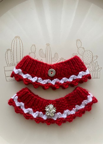 Kırmızı Beyaz Kedi Tasması - Görsel 2