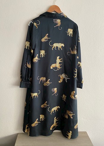 Tiffany Tomato Kaplanlı Saten Elbise - Görsel 4