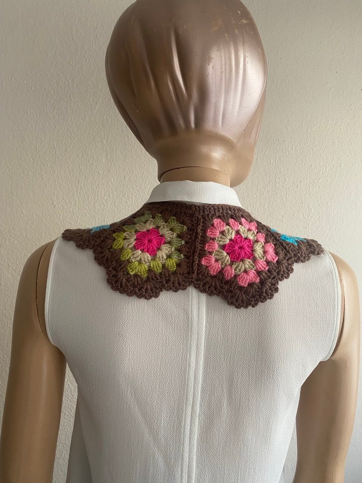 Motifli Örgü Yaka - Görsel 3