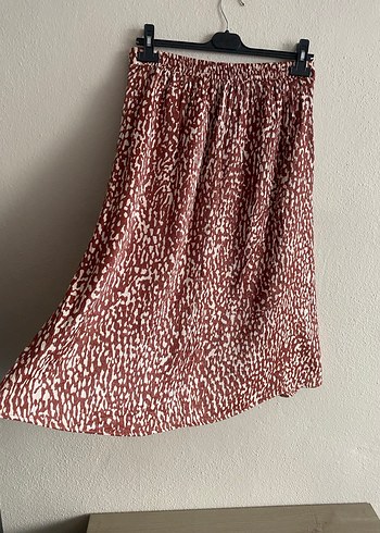 LCW Marka Yırtmaçlı Yazlık Etek - Görsel 3