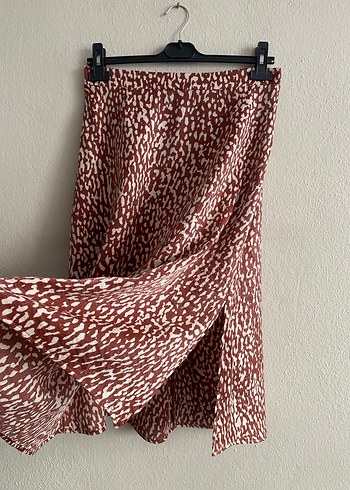 LCW Marka Yırtmaçlı Yazlık Etek - Görsel 2