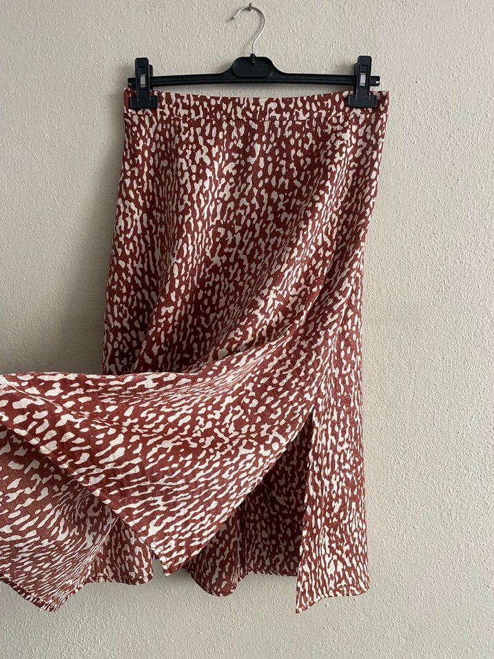 LCW Marka Yırtmaçlı Yazlık Etek - Görsel 2