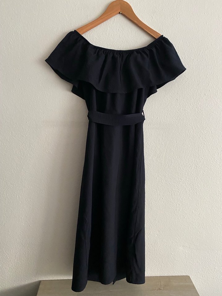 LCW Madonna Yaka Düğmeli Elbise - Görsel 4