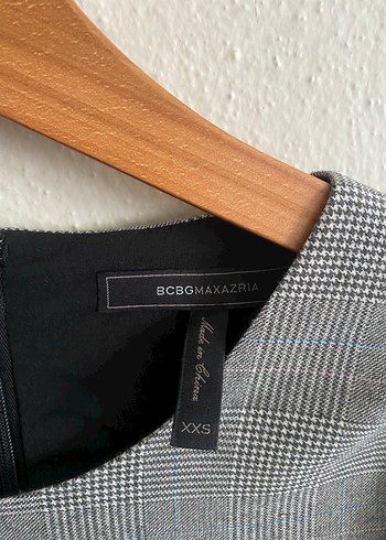 Gri Kareli Midi Kadın Elbise - Görsel 2