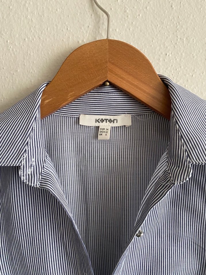 Koton Marka Çizgili Elbise - Görsel 3