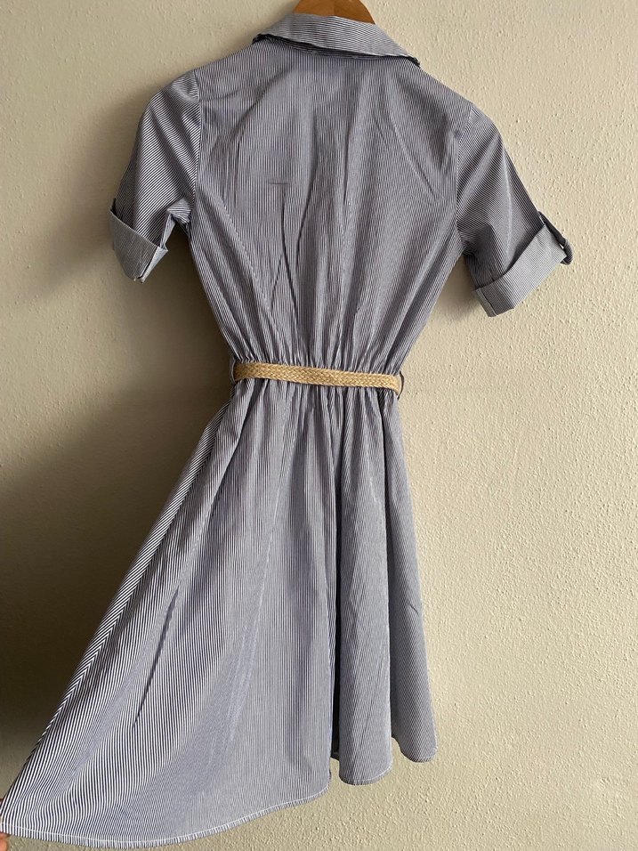 Koton Marka Çizgili Elbise - Görsel 4