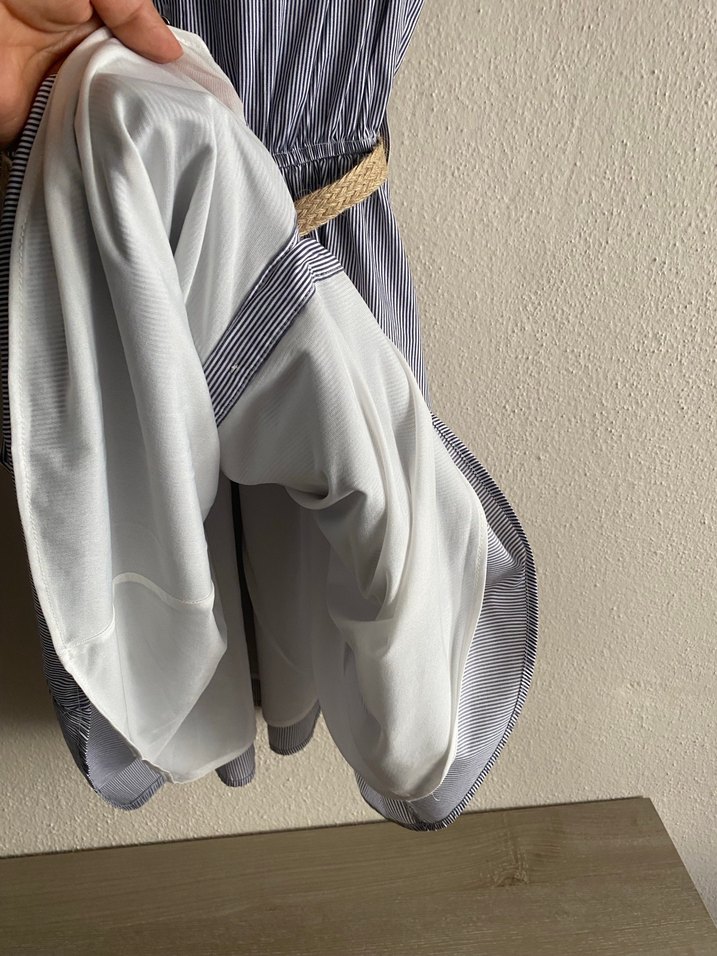 Koton Marka Çizgili Elbise - Görsel 5