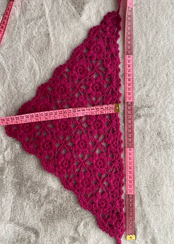 Motifli Örgü Bandana - Görsel 3