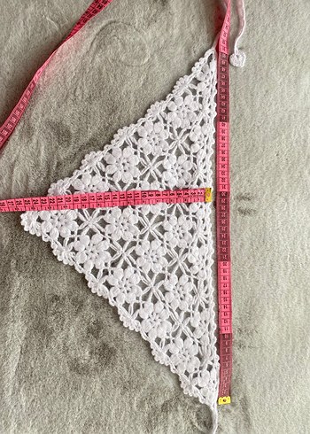 Motifli Örgü Bandana - Görsel 3