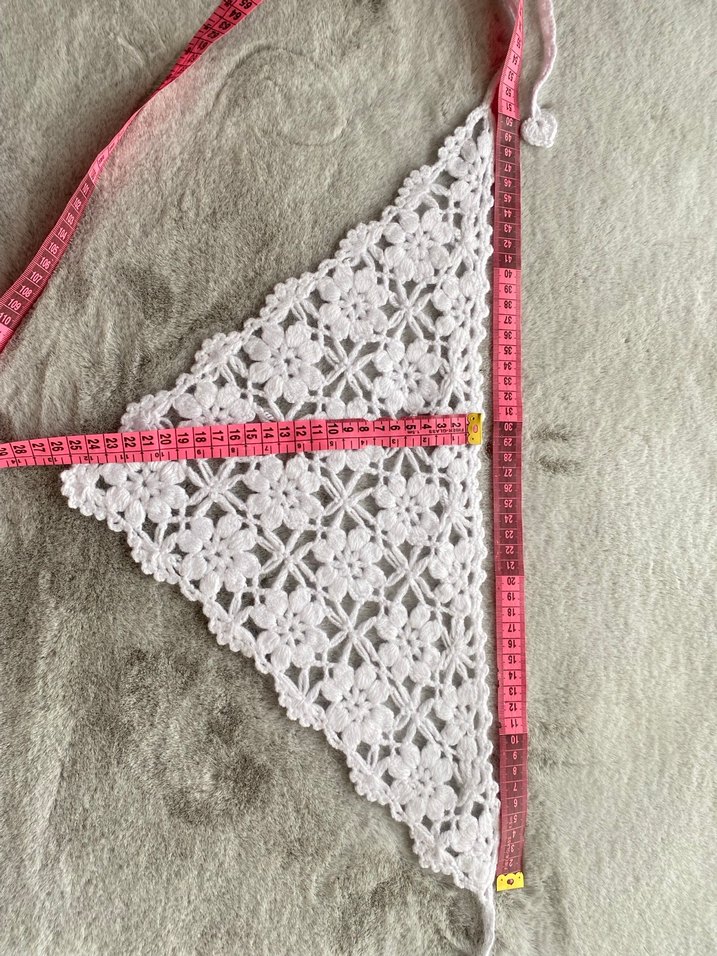 Motifli Örgü Bandana - Görsel 3