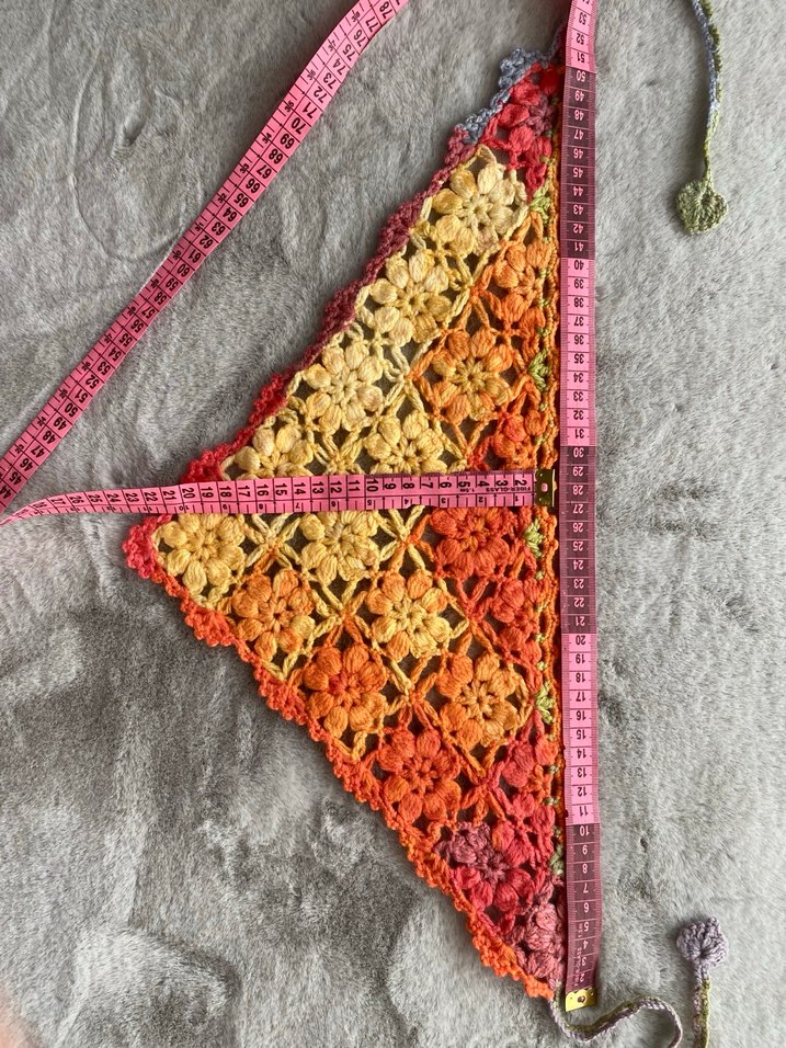 Motifli Örgü Bandana - Görsel 2