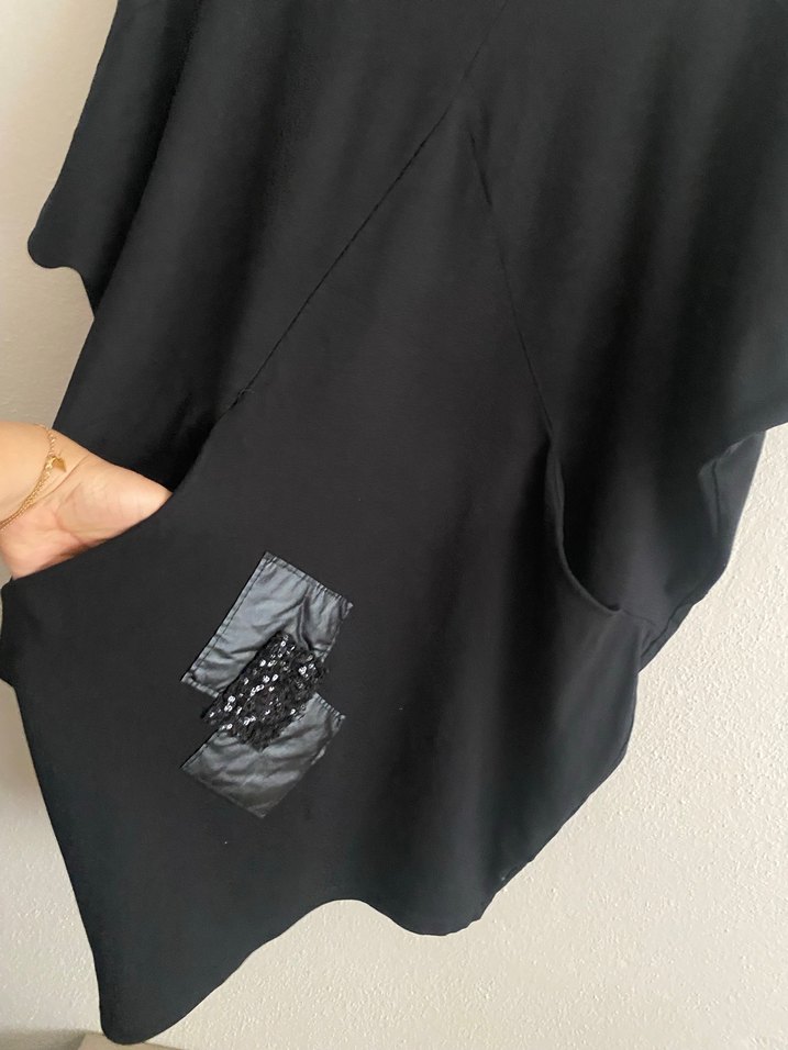 Siyah Kadın Salaş Elbise - Görsel 3