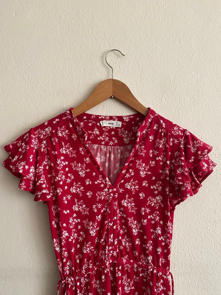 Mango Desenli Elbise - Görsel 3