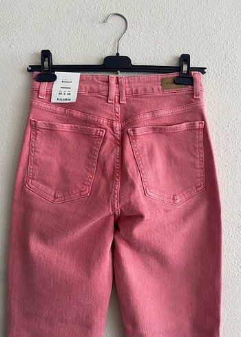 s Beden pembe Renk Pull&Bear Yüksek Bel Jean