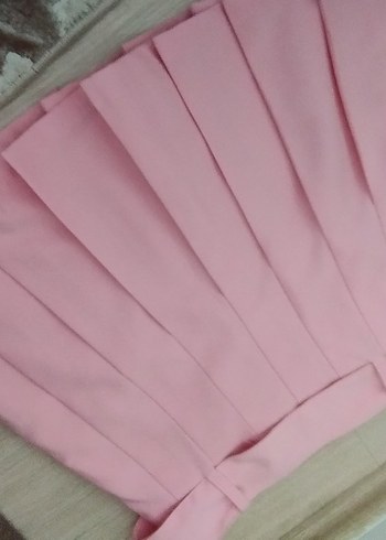 38 Beden pembe Renk Pembe Pilili Mini şort etek