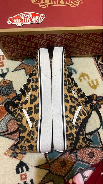 38,5 Beden kahverengi Renk Leopar vans ayakkabı