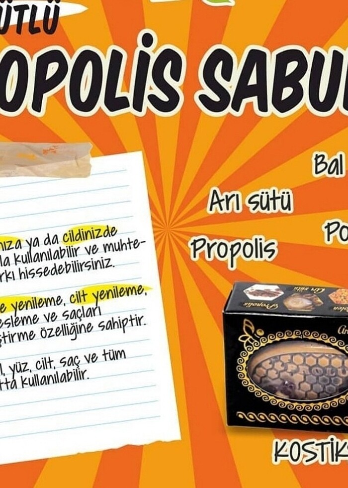 Arısütlü propolisli sabun - Görsel 2