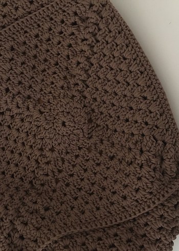 Kahverengi Örgü Kadın Çanta - Görsel 3