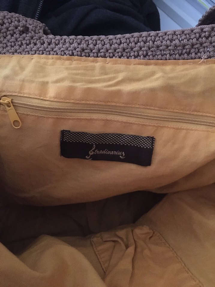 Kahverengi Örgü Kadın Çanta - Görsel 4