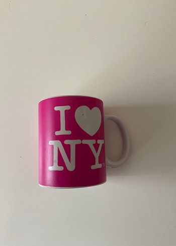 Pembe I Love Newyork Baskılı Kupa - Görsel 3