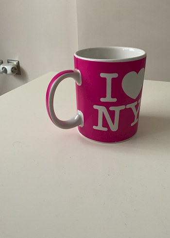 Pembe I Love Newyork Baskılı Kupa - Görsel 2