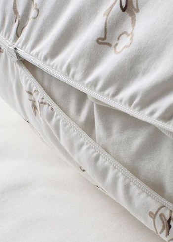 Beden IKEA LEN emzirme yastığı kılıfı, beyaz, 60x50x18 %100 pamuktan