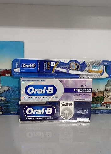 Oral-B 75 ml Pro Expert Advanced Ekstra Beyazlık Diş Macunu ve O