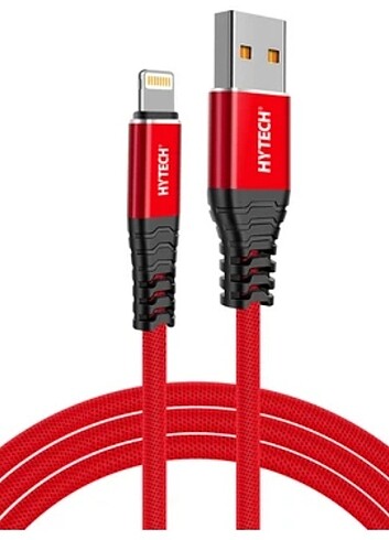 Hytech HY-X310 3A Lightning 1m-Kırmızı Şarj Kablosu