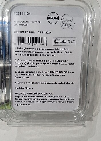 Beden Eca 102111124 Filtreli Ara Musluk