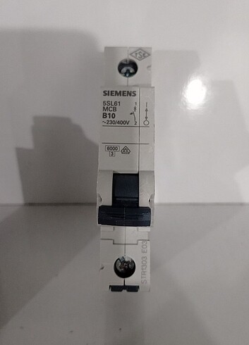Beden Siemens 5SL6110-6YA 1P 10 A 6 kA B Tipi Otomatik Elektrik Sigort