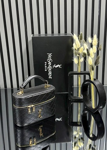 Yves Saint Laurent Bej Gri Süet Kadın Çanta - Görsel 8