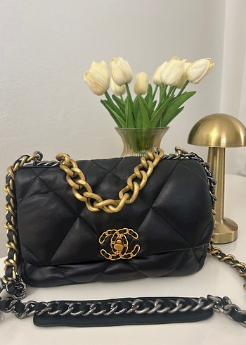 Zincir Detaylı Siyah Deri Kadın Çanta - Görsel 3