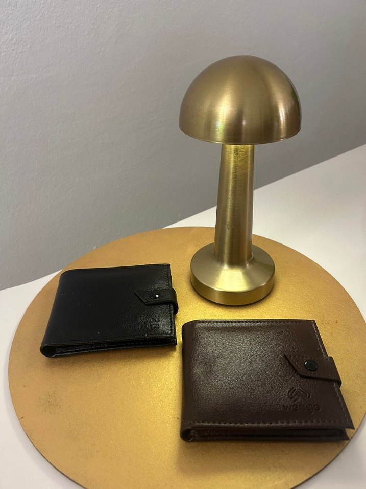 Siyah Deri Erkek Cüzdanı BOS İşlemeli - Görsel 2